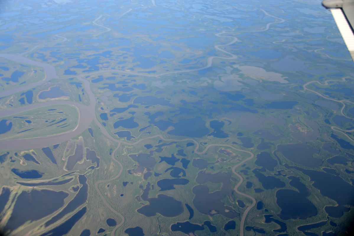 06D The Mackenzie Delta From Airplane On Flight Near Inuvik Northwest Territories